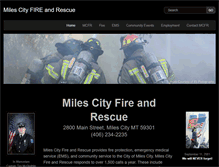 Tablet Screenshot of milescityfirerescue.com